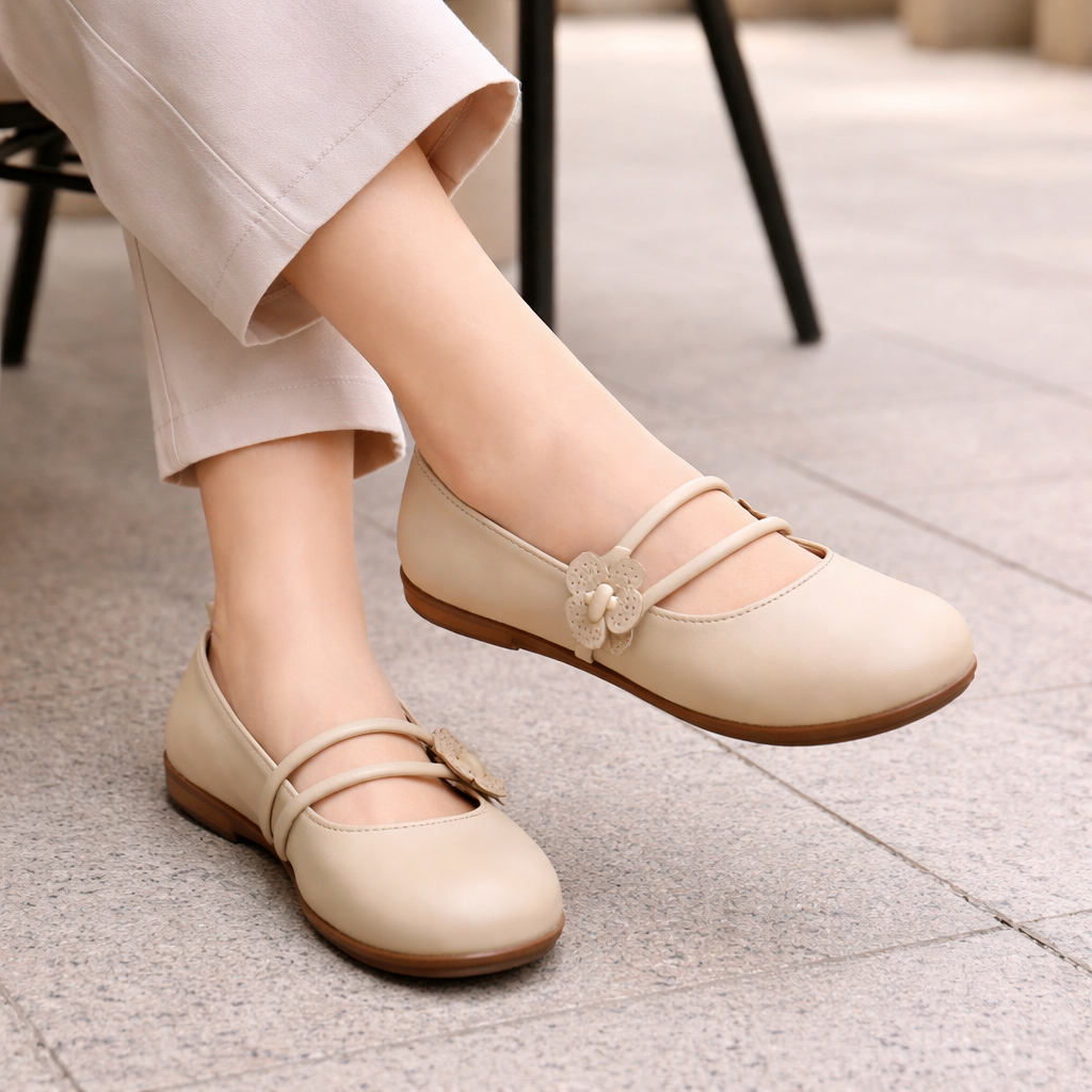 Women's Ballet Flats | Elegant Style | Floral Design, Slip-On