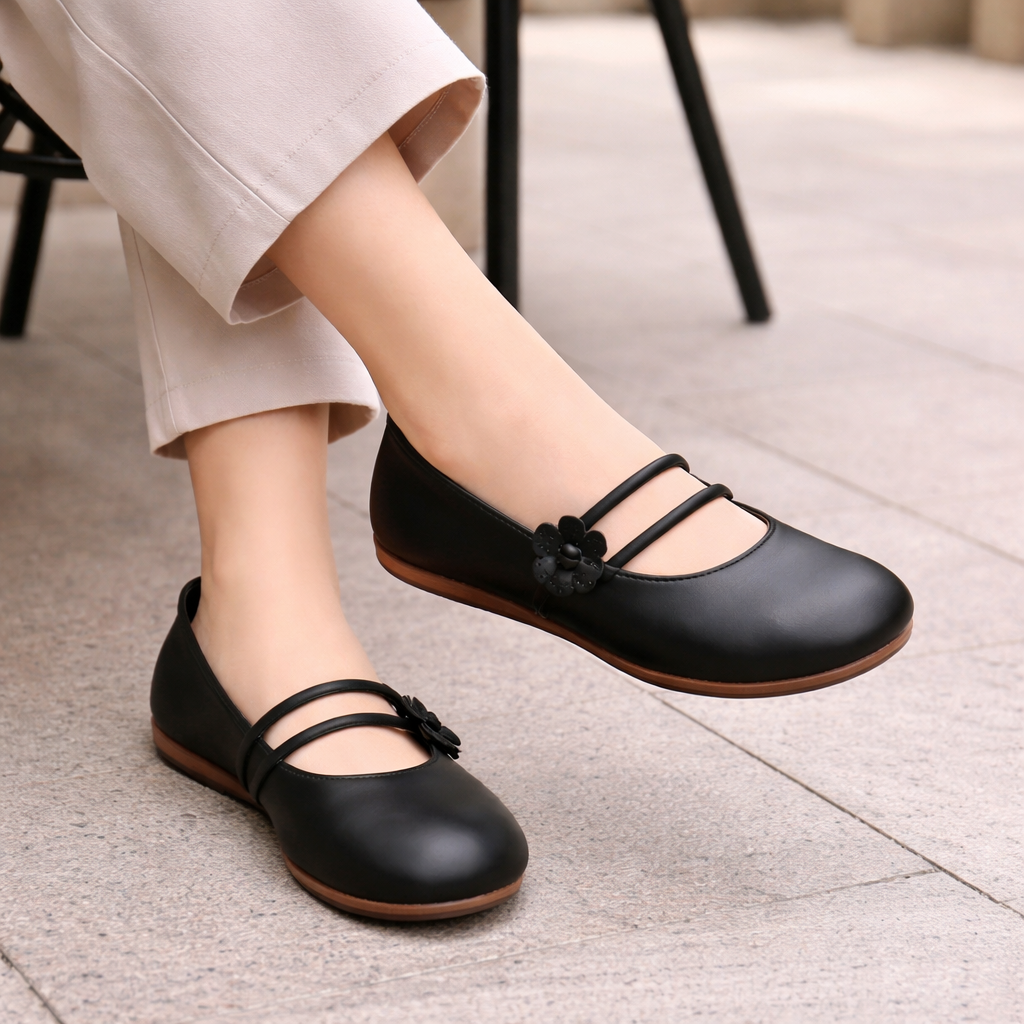 Women's Ballet Flats | Elegant Style | Floral Design, Slip-On