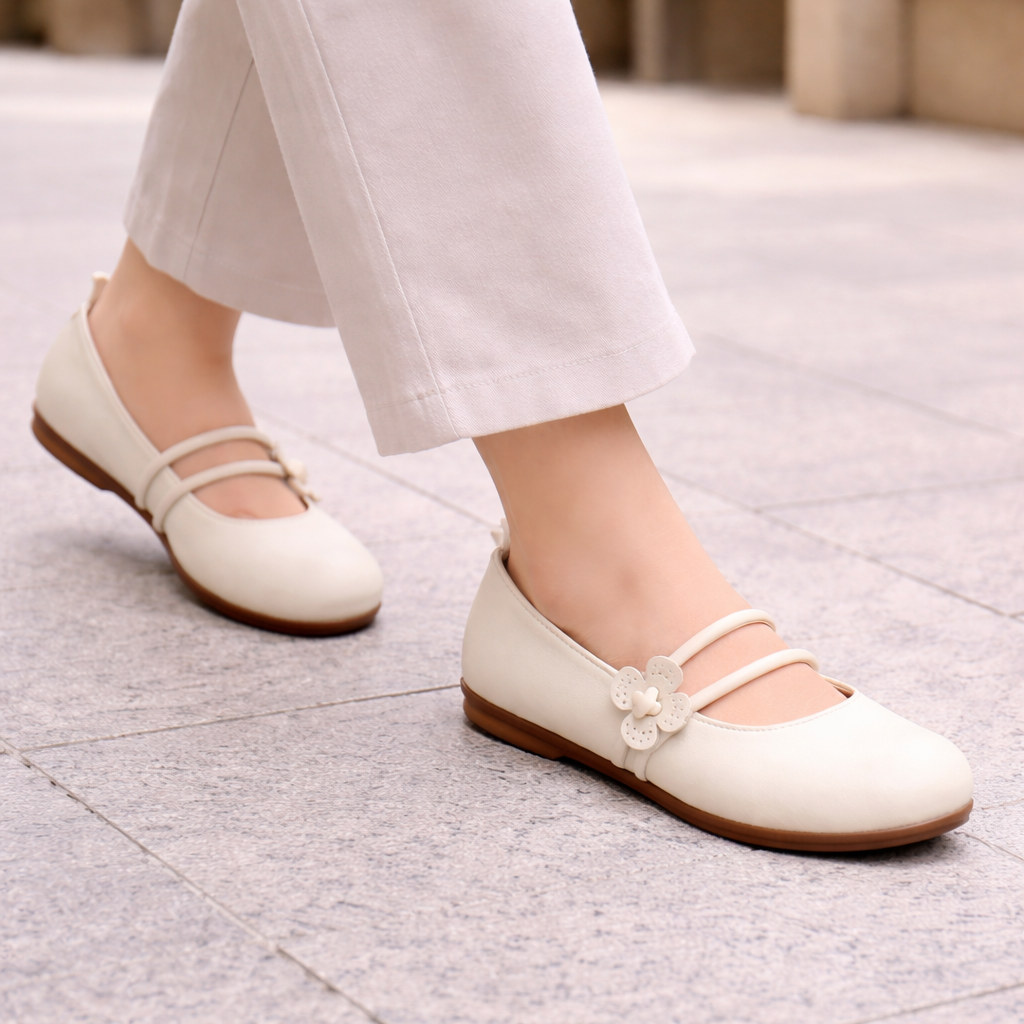 Women's Ballet Flats | Elegant Style | Floral Design, Slip-On
