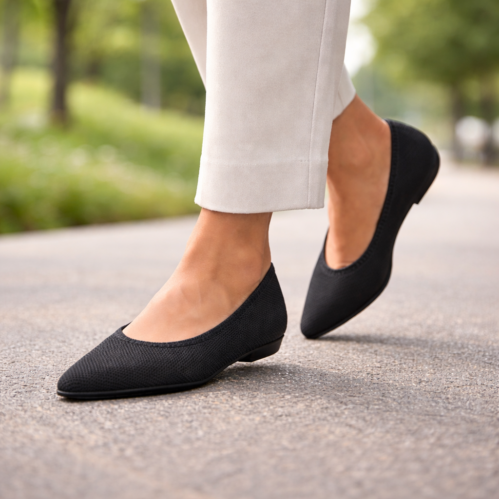 Women's Ballerina Flats | Pointed Toe, Lightweight | Comfortable Slip-On