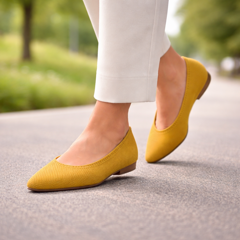 Women's Ballerina Flats | Pointed Toe, Lightweight | Comfortable Slip-On