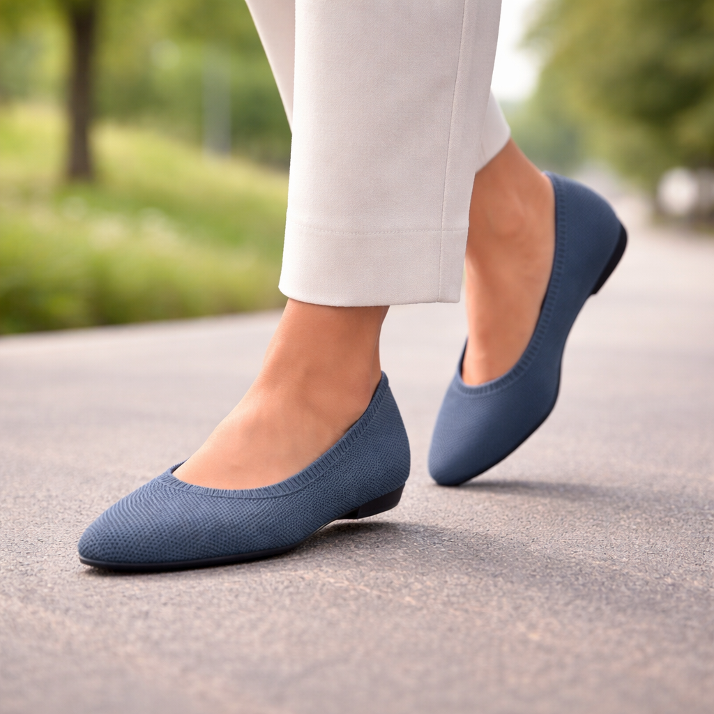 Women's Ballerina Flats | Pointed Toe, Lightweight | Comfortable Slip-On