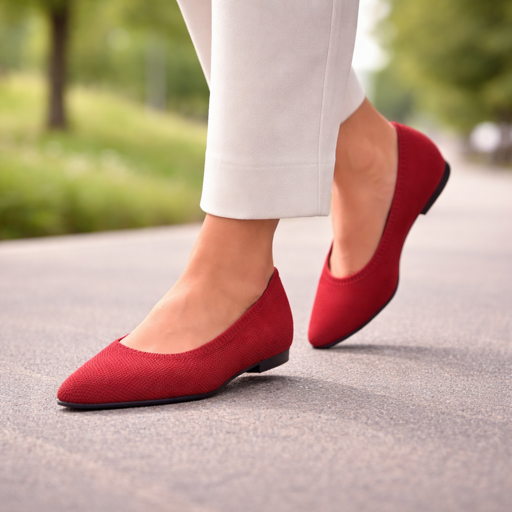 Women's Ballerina Flats | Pointed Toe, Lightweight | Comfortable Slip-On
