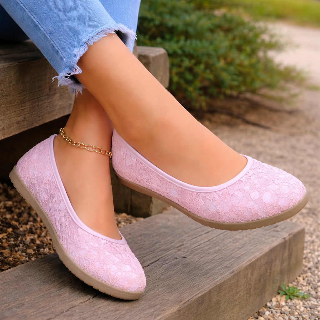 Women's Ballerina Flats | Floral, Lightweight Comfort | Casual Slip On