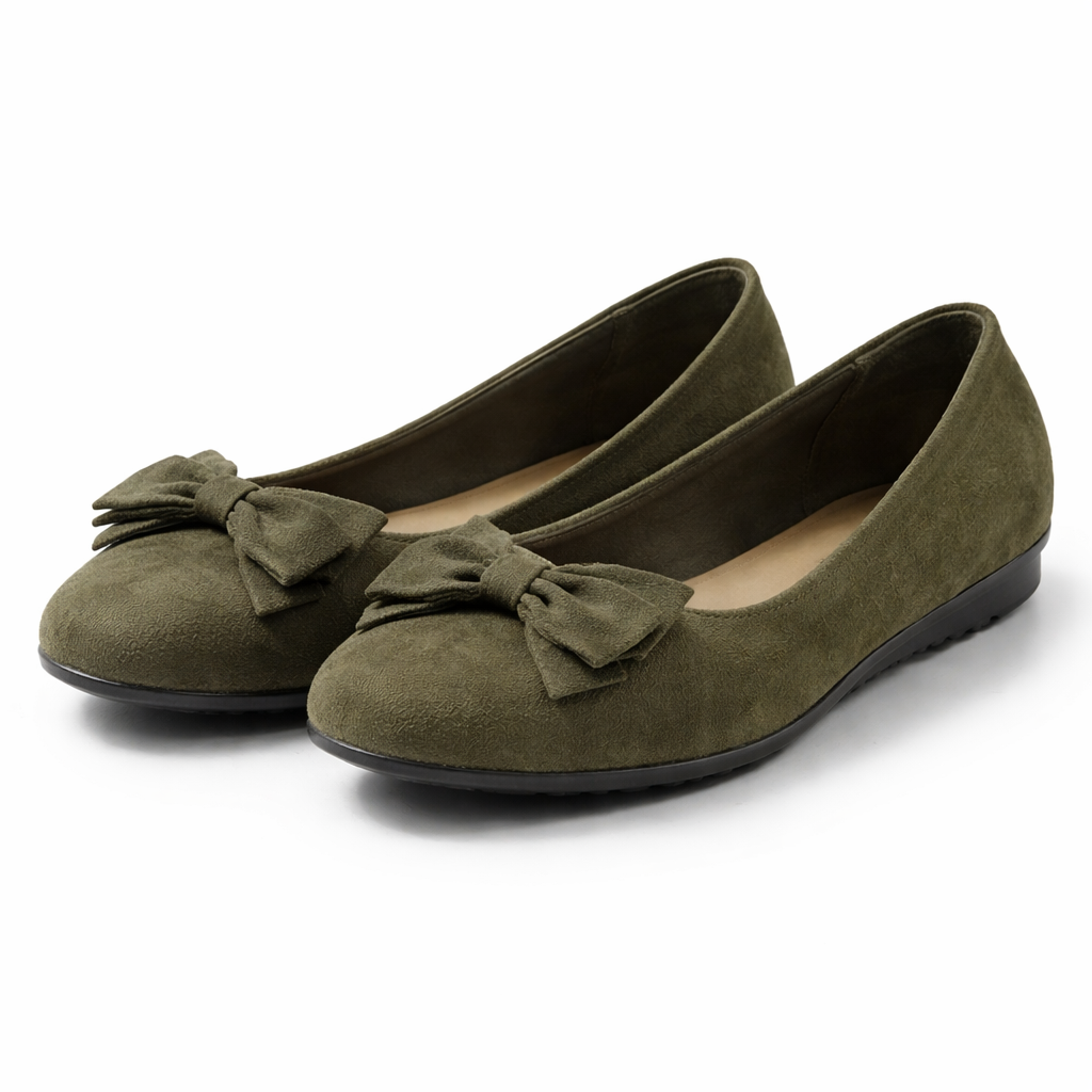 Women's Ballet Flats | Bow Detail, Elegant Style | Slip On Shoes