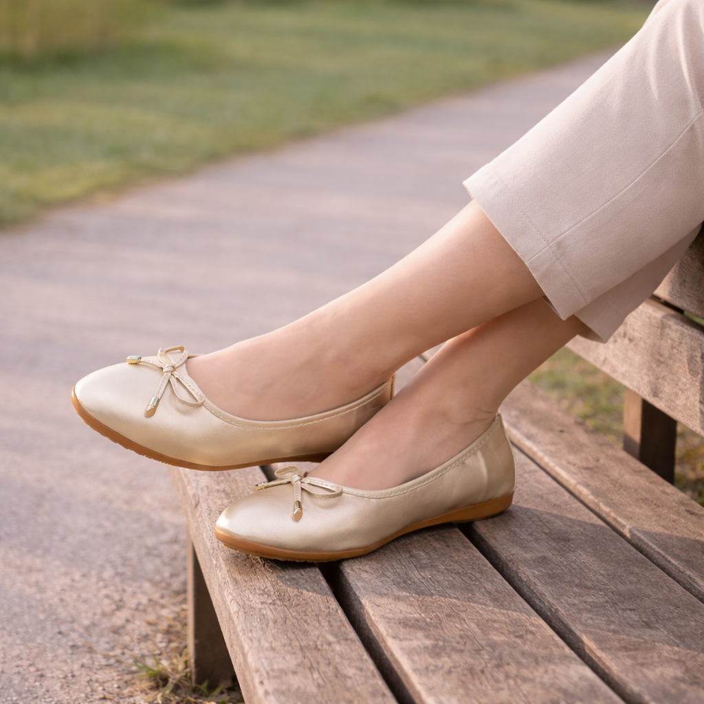 Women's Ballet Flats | Chic Bow Design, Comfortable Fit