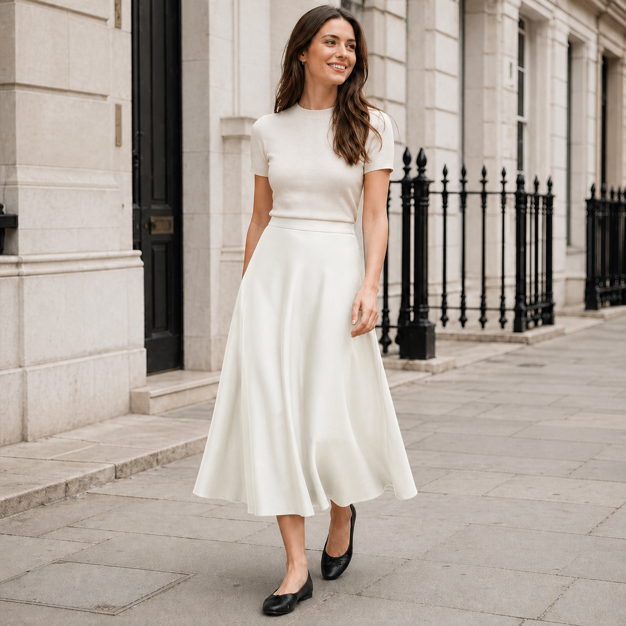 Women's Maxi Skirt | Flowing Hem | Chic