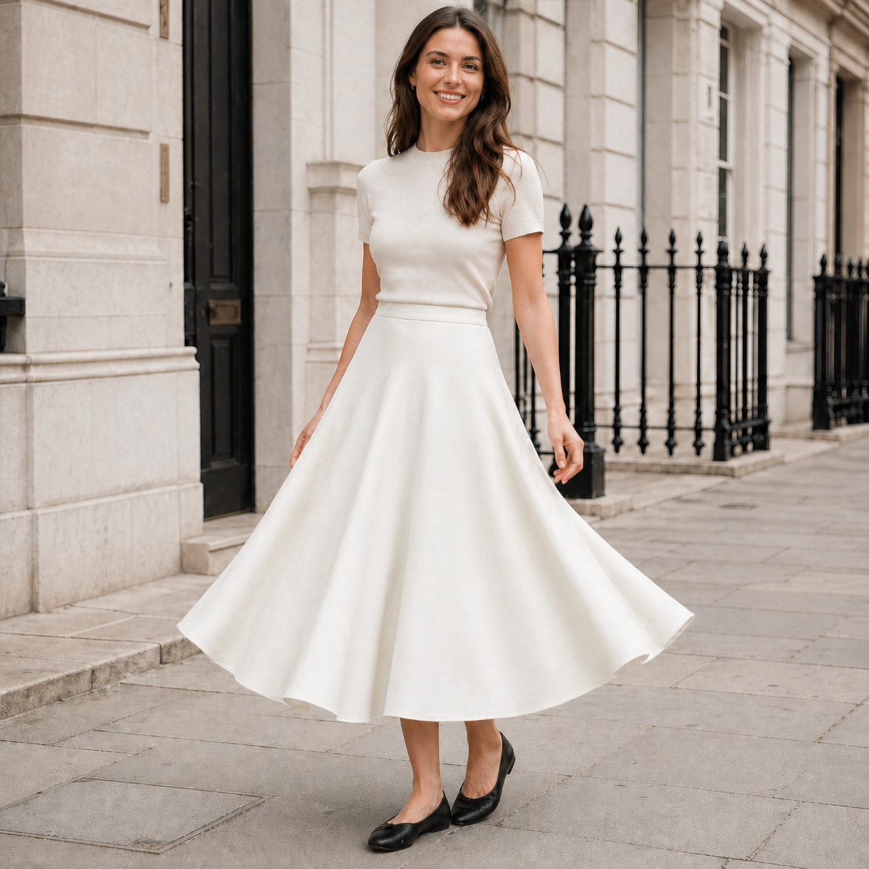 Women's Maxi Skirt | Flowing Hem | Chic