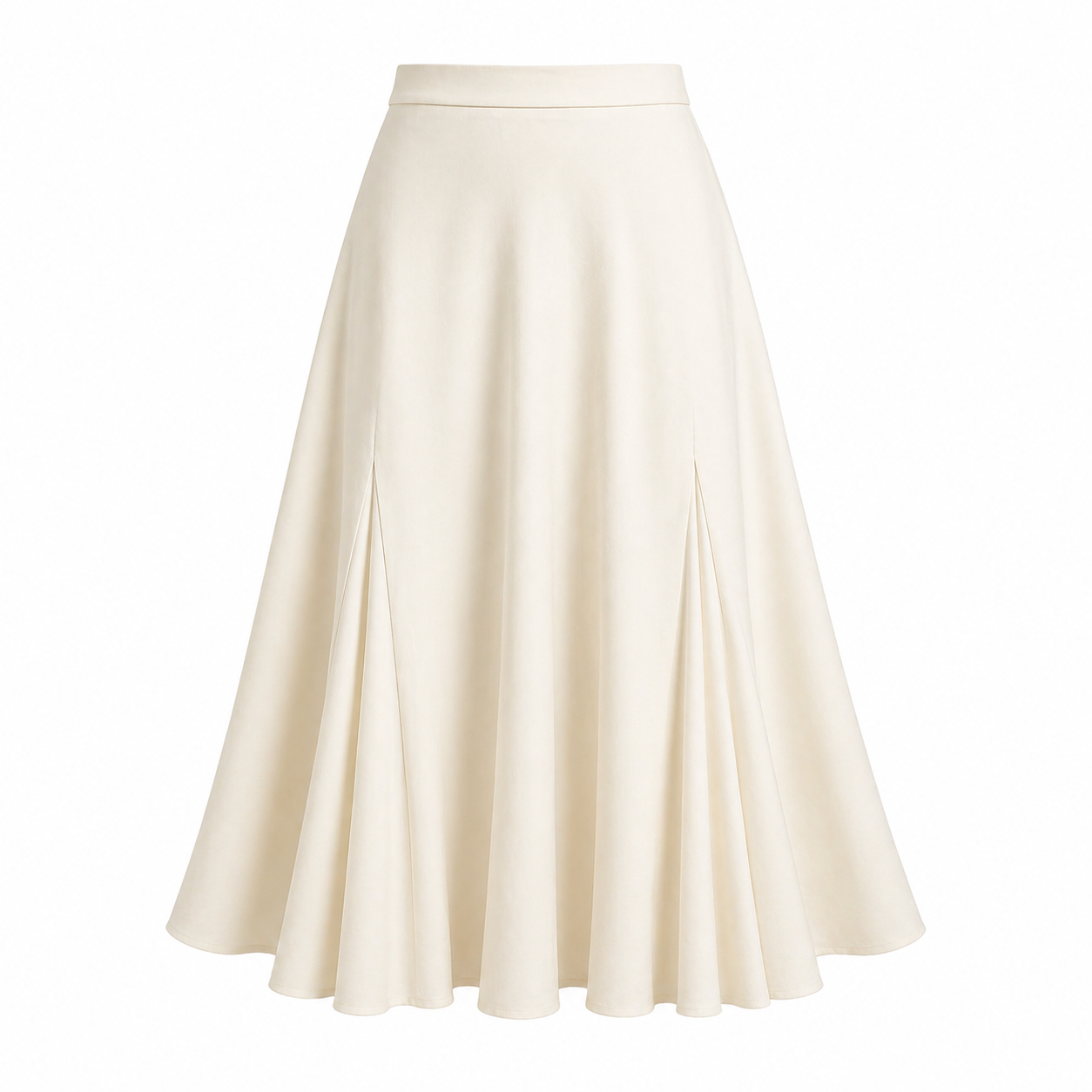 Women's Maxi Skirt | Flowing, Pleats | Black