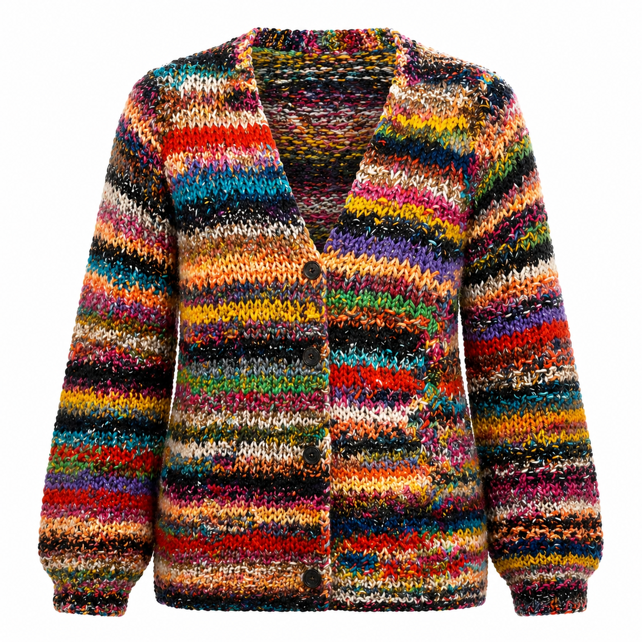 Women's Multicolour Cardigan – Elegant Everyday Layer