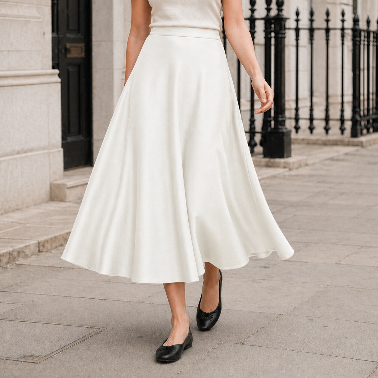 Women's Maxi Skirt | Flowing Hem | Chic