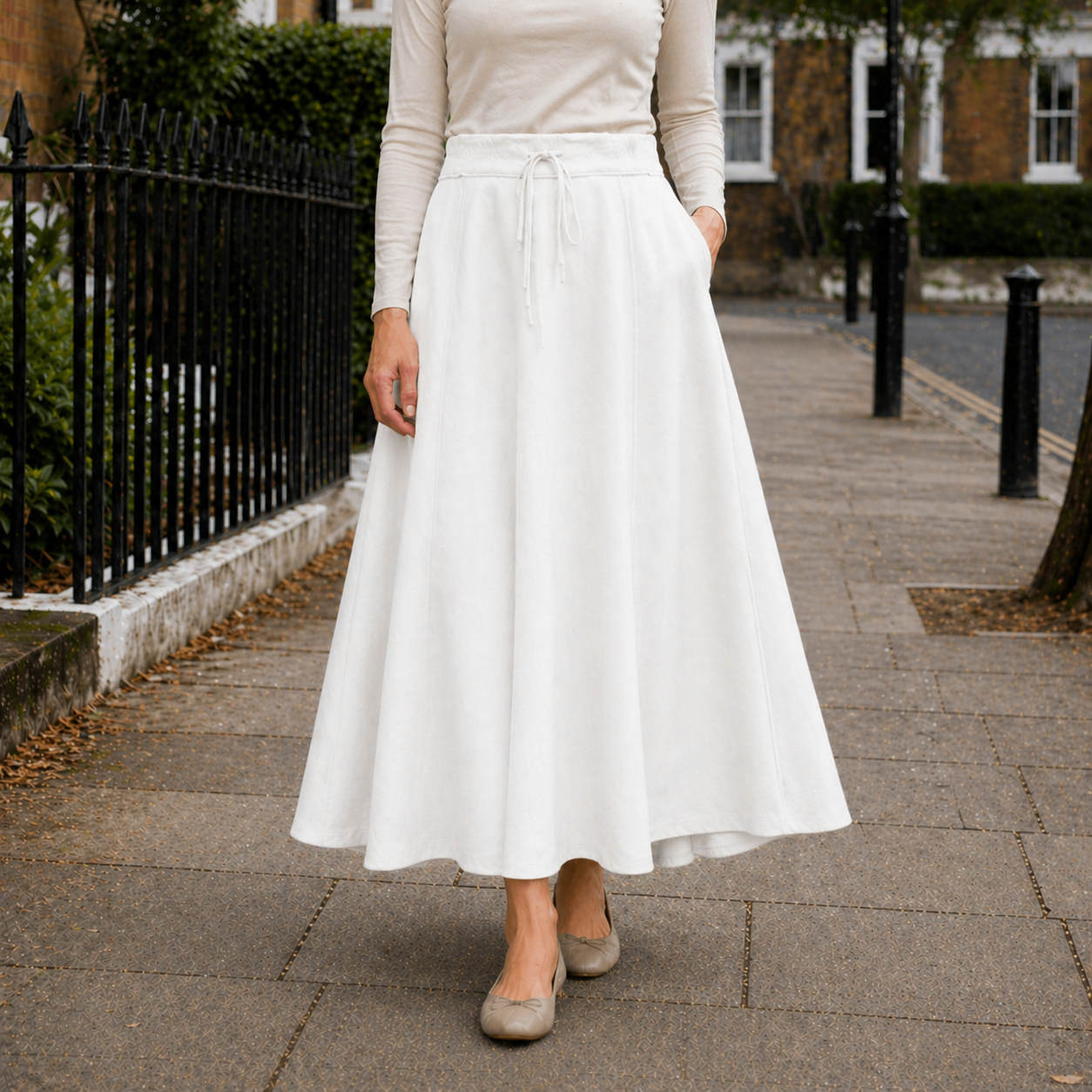 Women's Maxi Skirt | Practical Drawstring | Soft Material