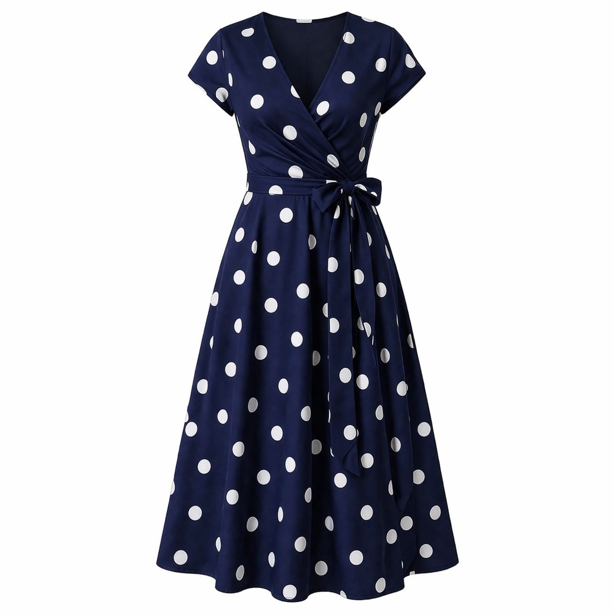Polka Dot Dress - Elegant, Cheerful Style Summer Fashion