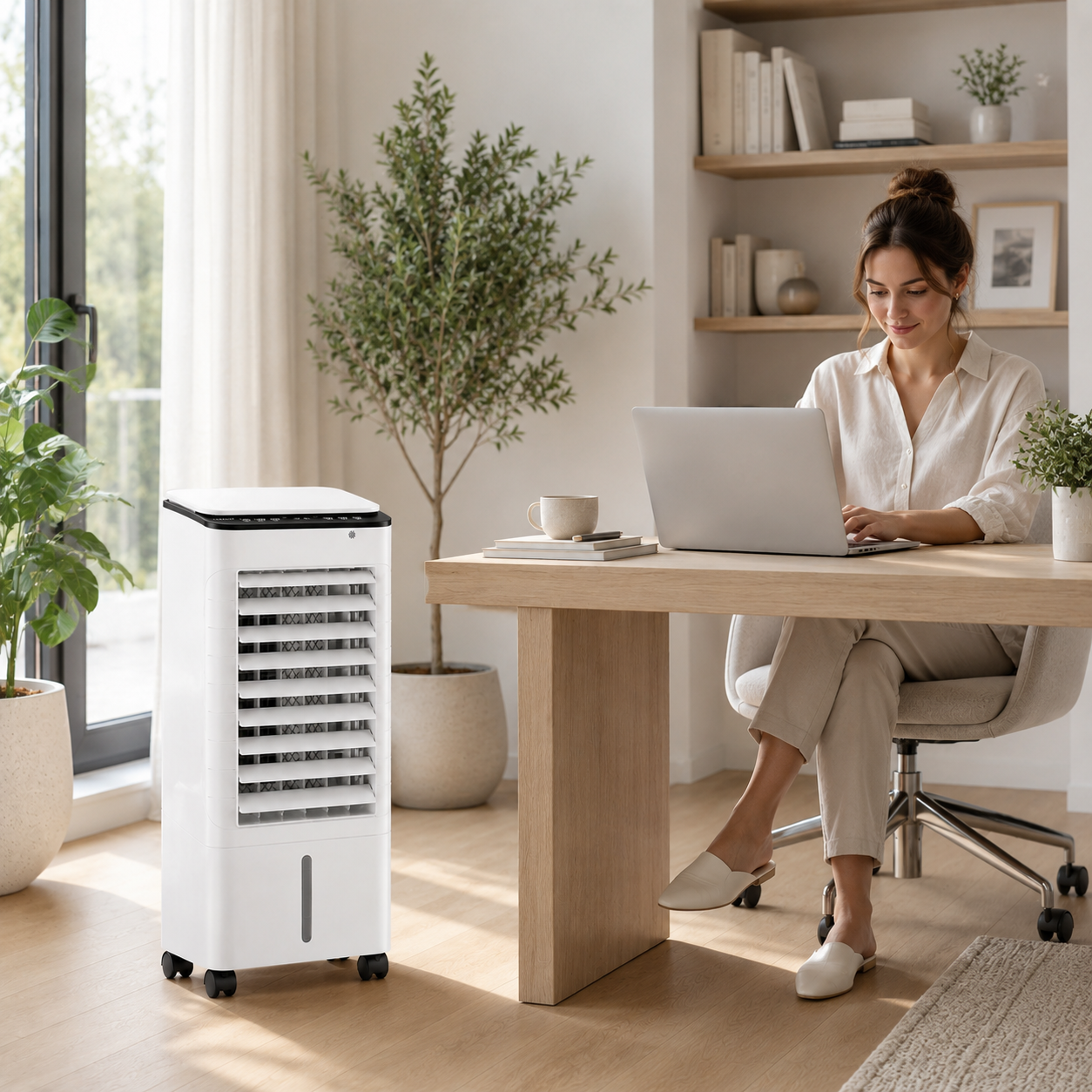 Portable Air Conditioner | Mobile Air Cooler, 4-in-1 | Remote Control, 3 Speeds