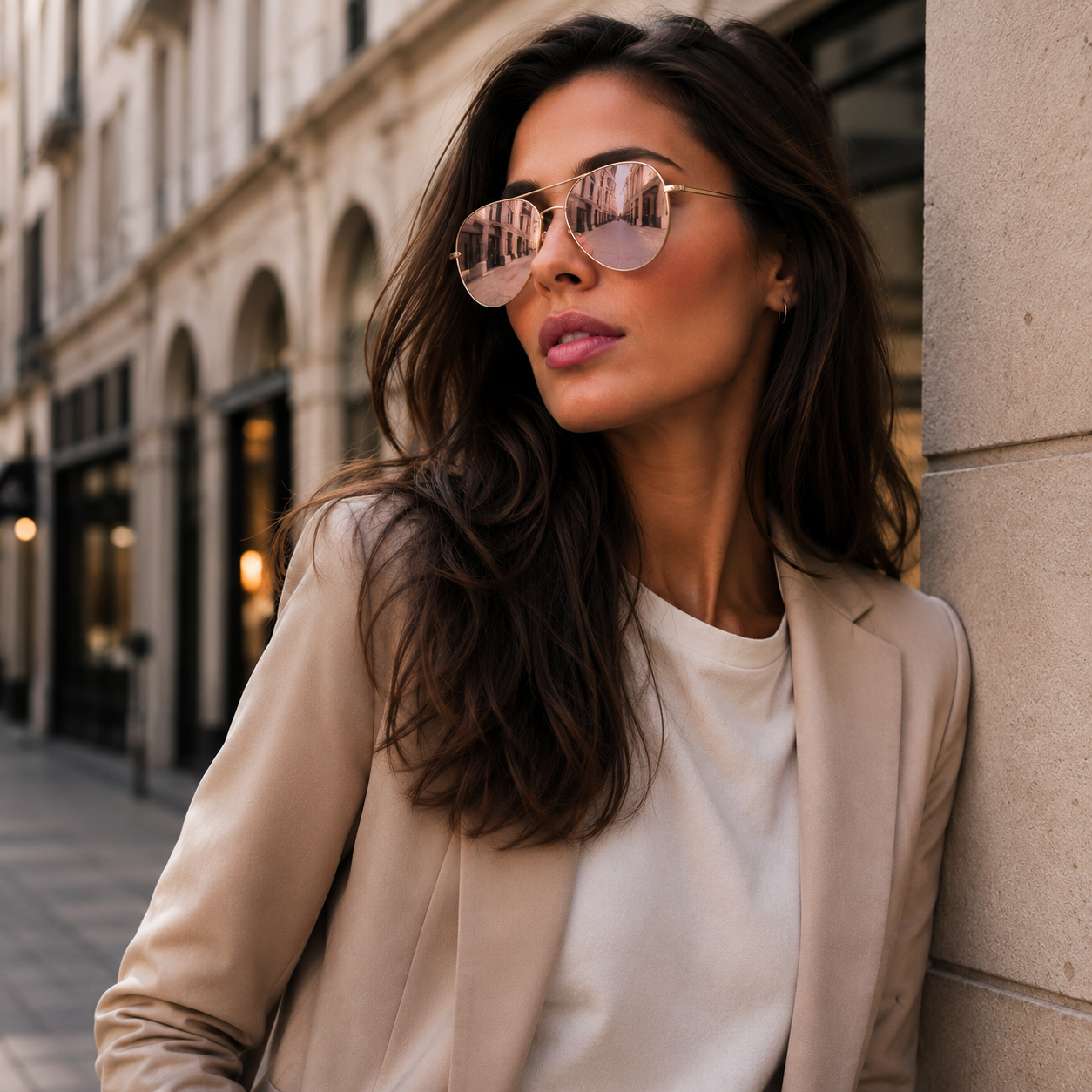Aviator Sunglasses | Women's Oversized Mirrored Shades | UV Protection