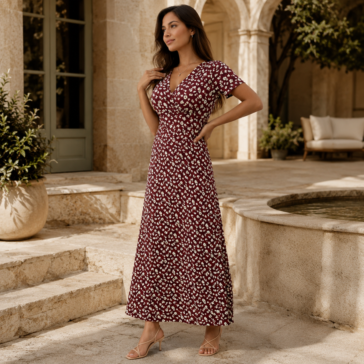 Floral Maxi Dress | Women, Lightweight Fabric | Casual Summer Style