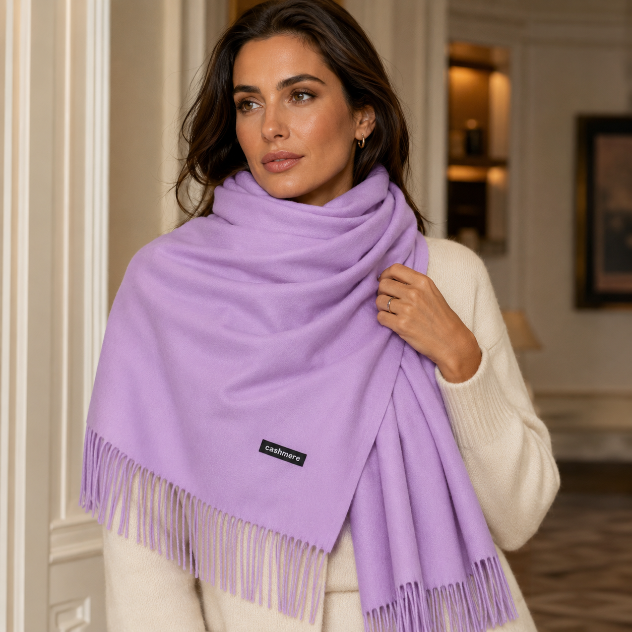 LuxeSoft Cashmere Scarf - Elegant - Ultra-Soft - Lightweight - Warm - Cozy