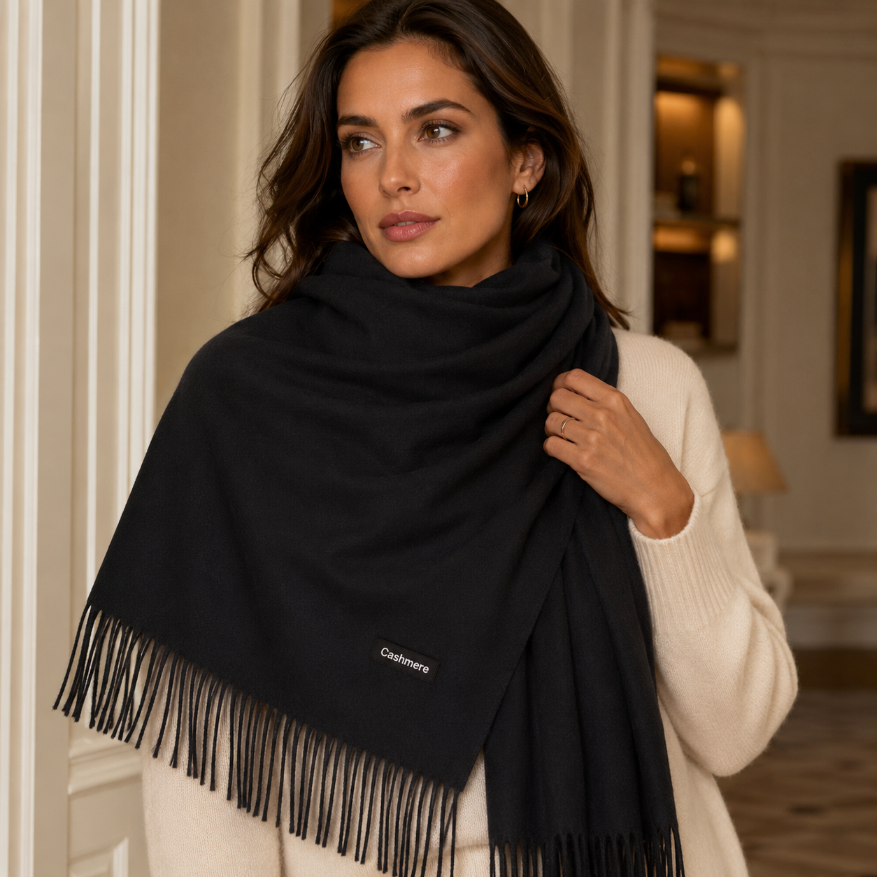 LuxeSoft Cashmere Scarf - Elegant - Ultra-Soft - Lightweight - Warm - Cozy