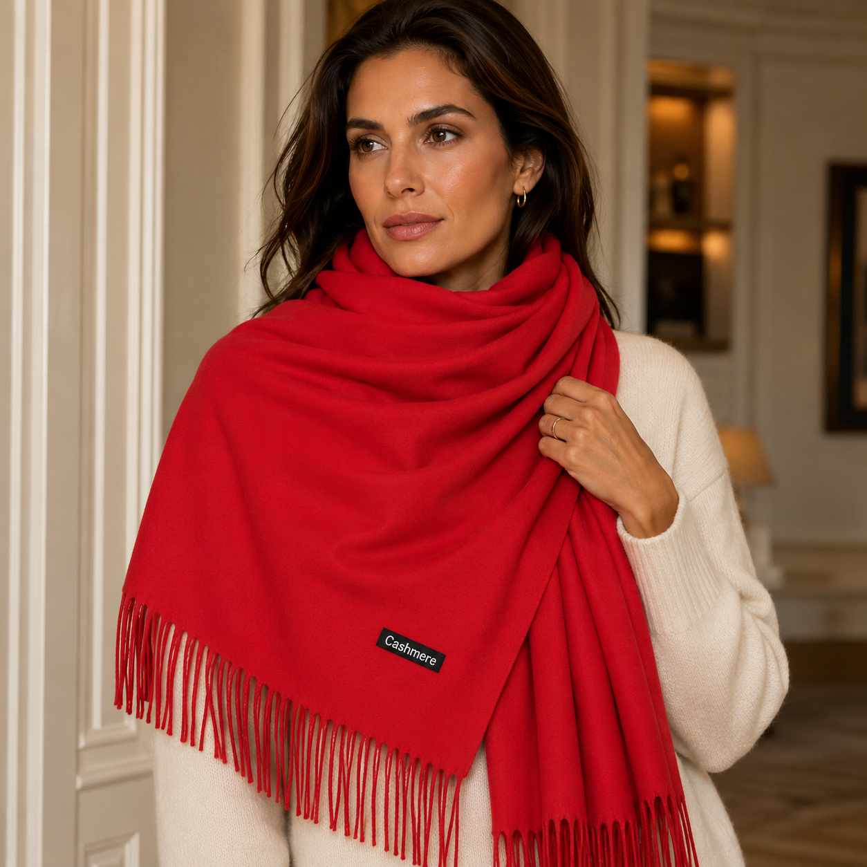 LuxeSoft Cashmere Scarf - Elegant - Ultra-Soft - Lightweight - Warm - Cozy