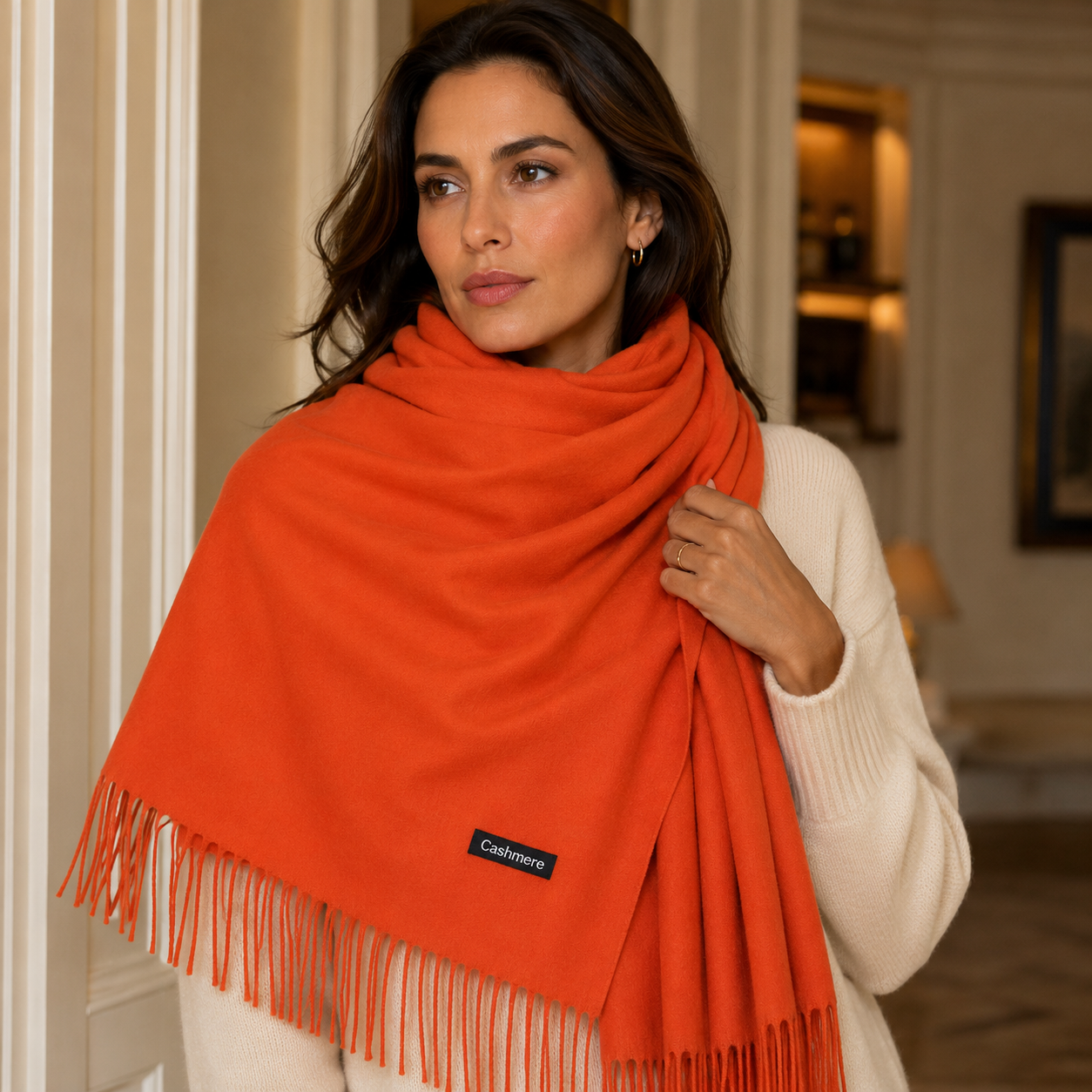 LuxeSoft Cashmere Scarf - Elegant - Ultra-Soft - Lightweight - Warm - Cozy