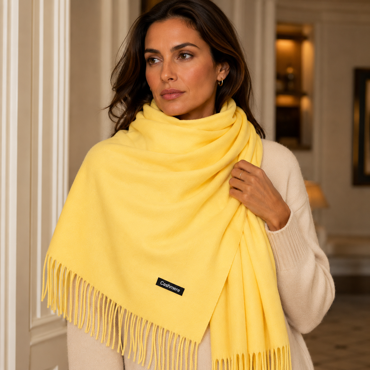 LuxeSoft Cashmere Scarf - Elegant - Ultra-Soft - Lightweight - Warm - Cozy