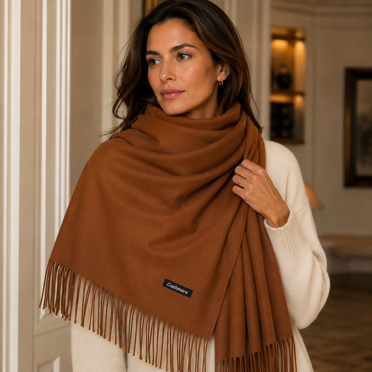 LuxeSoft Cashmere Scarf - Elegant - Ultra-Soft - Lightweight - Warm - Cozy