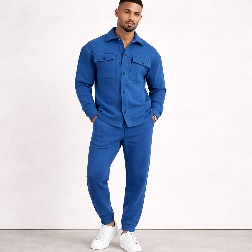 Men's Two-Piece Set | Casual Cotton Outfit | Comfortable Wear