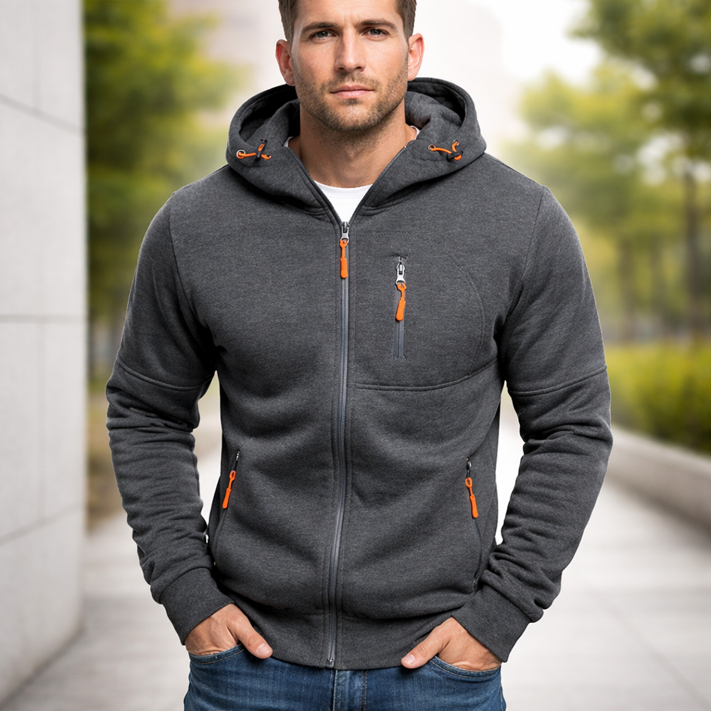 Men's Zip Hoodie | Casual Sportswear | Comfortable Fit