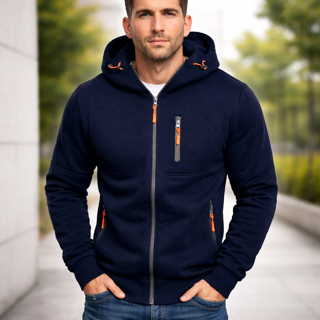 Men's Zip Hoodie | Casual Sportswear | Comfortable Fit