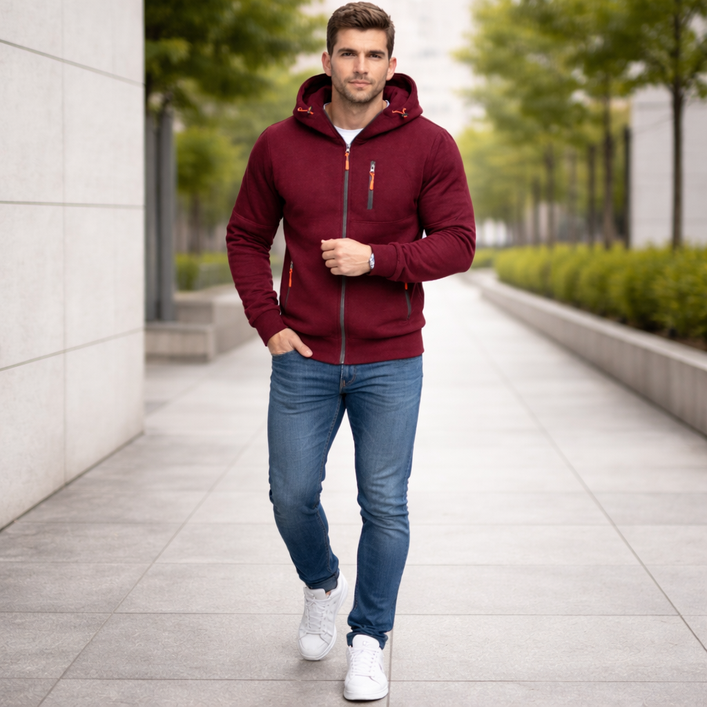 Men's Zip Hoodie | Casual Sportswear | Comfortable Fit
