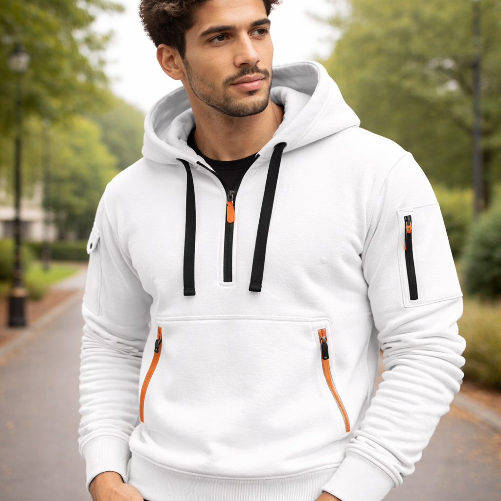 Men’s Casual Zip Hoodie | Pocket Design | Comfortable Everyday Wear