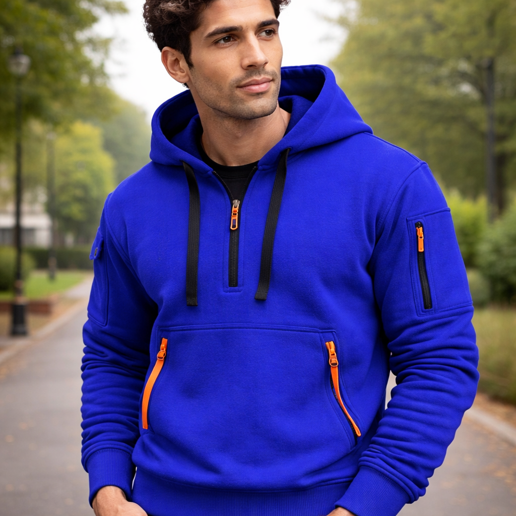 Men’s Casual Zip Hoodie | Pocket Design | Comfortable Everyday Wear