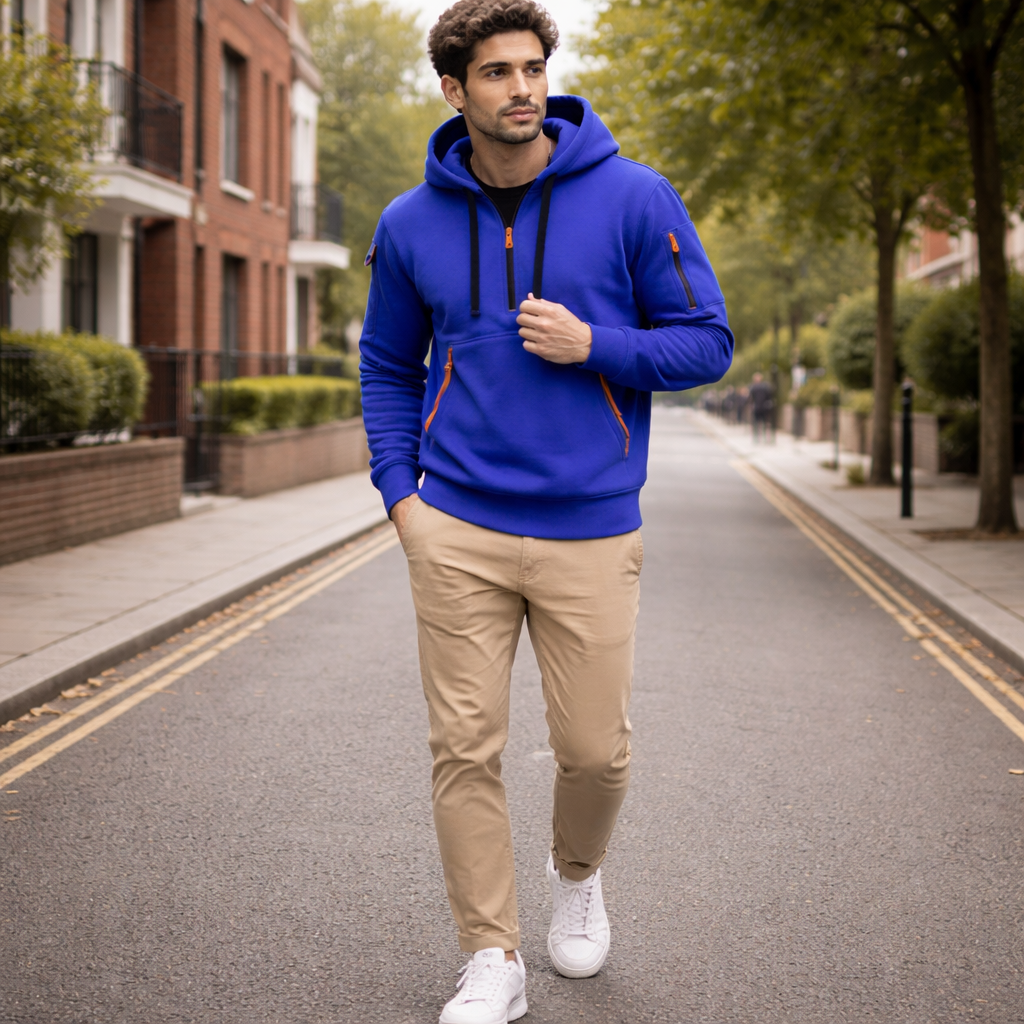 Men’s Casual Zip Hoodie | Pocket Design | Comfortable Everyday Wear