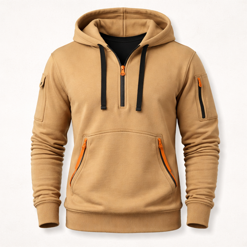Men’s Casual Zip Hoodie | Pocket Design | Comfortable Everyday Wear