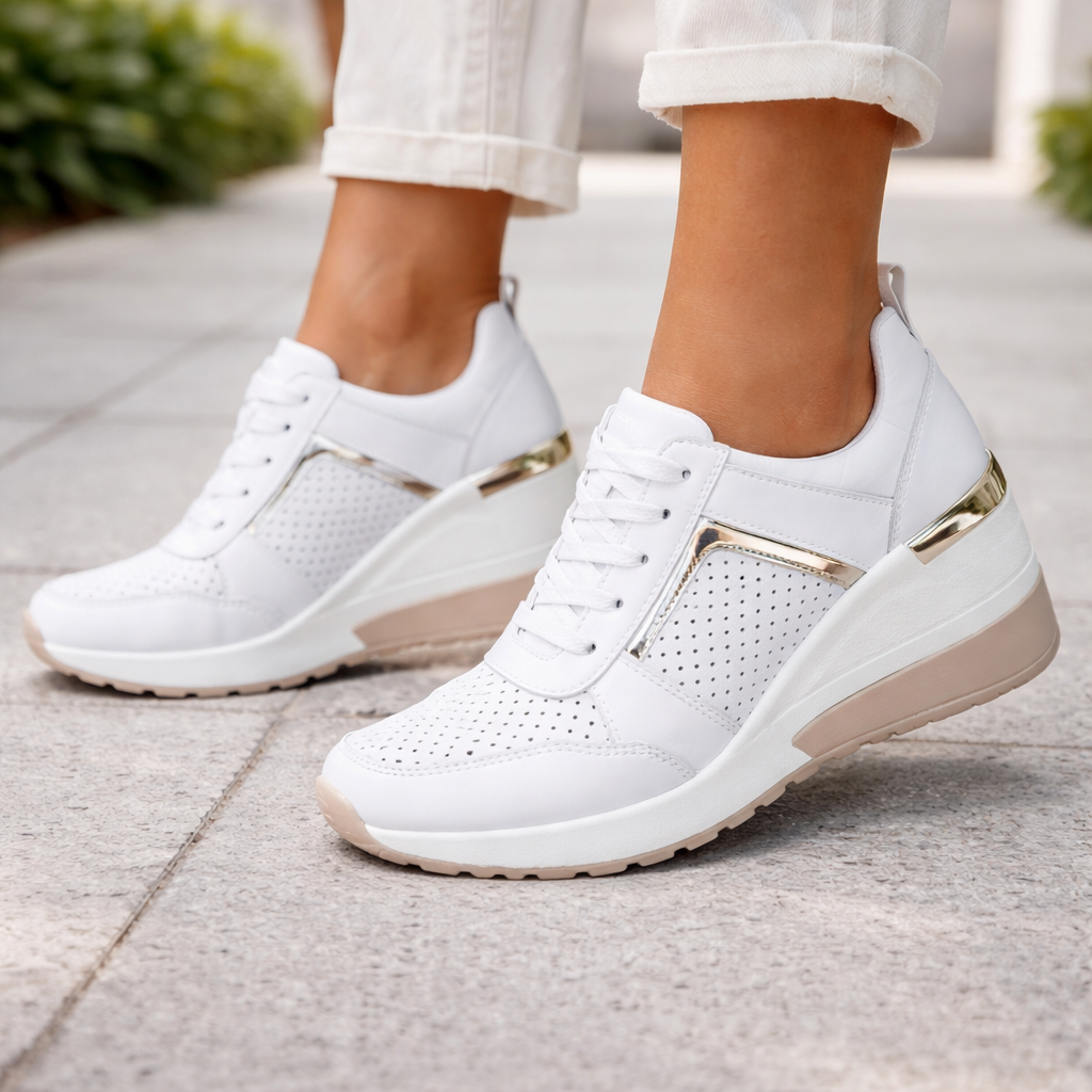 Women's Wedge Sneakers | Orthopedic Support | Breathable Platform