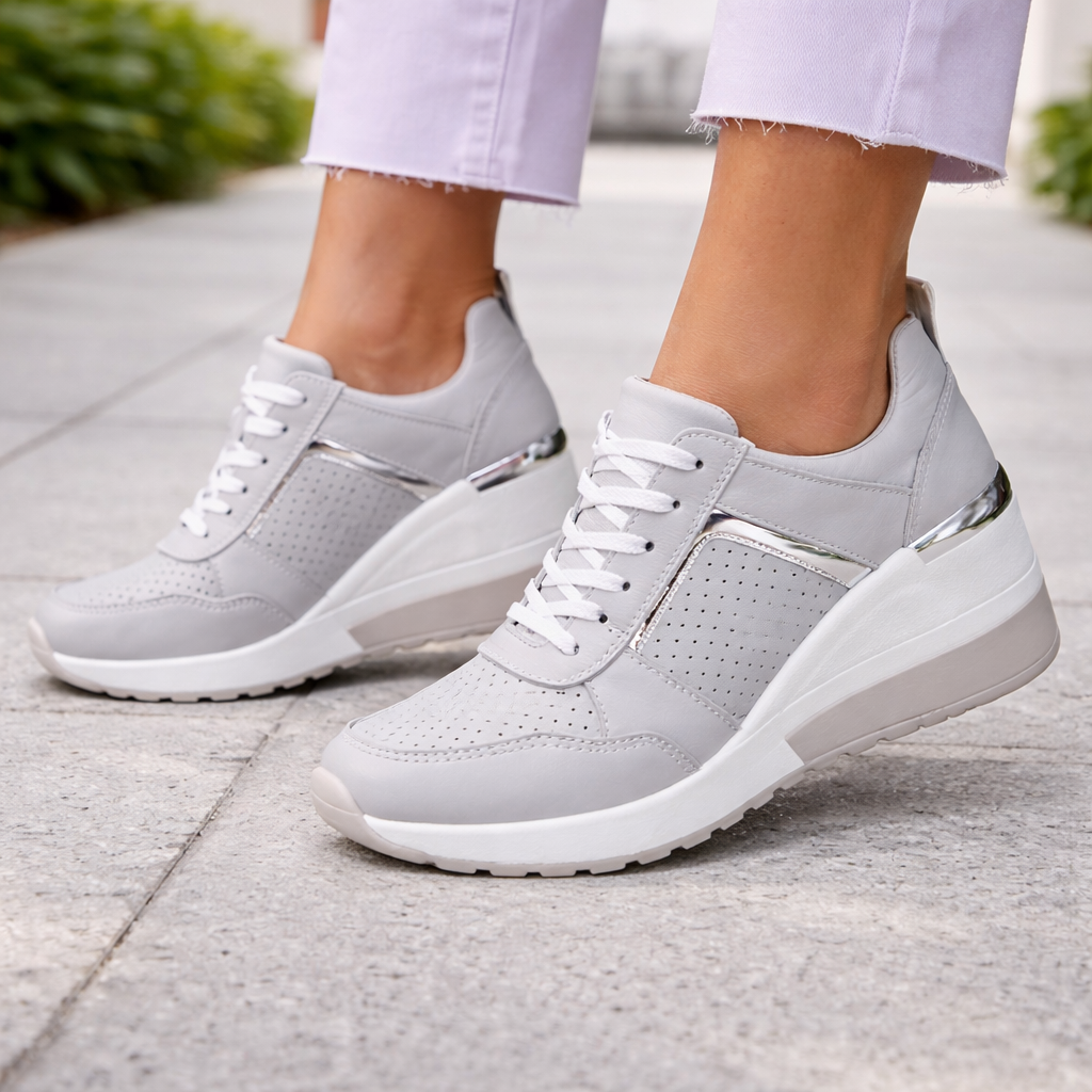 Women's Wedge Sneakers | Orthopedic Support | Breathable Platform