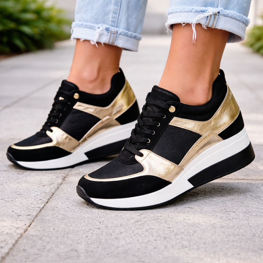 Women's Wedge Sneakers | Orthopedic Support | Breathable Platform
