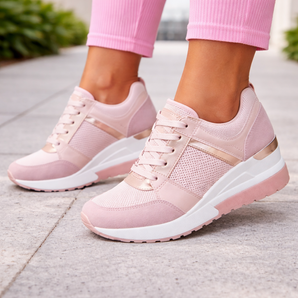 Women's Wedge Sneakers | Orthopedic Support | Breathable Platform