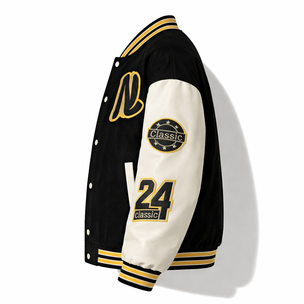 Men's Varsity Bomber Jacket | Baseball Style | Casual Streetwear