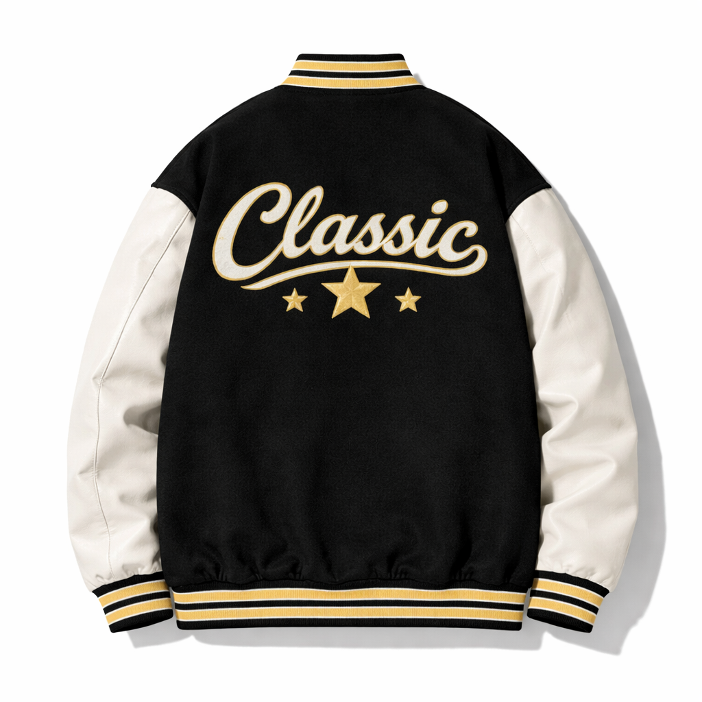 Men's Varsity Bomber Jacket | Baseball Style | Casual Streetwear