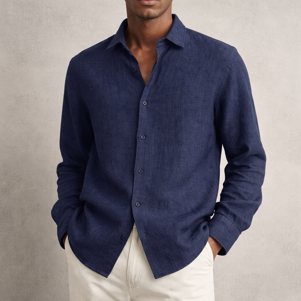 Men’s Linen Long sleeve Shirt | Breathable, lightweight