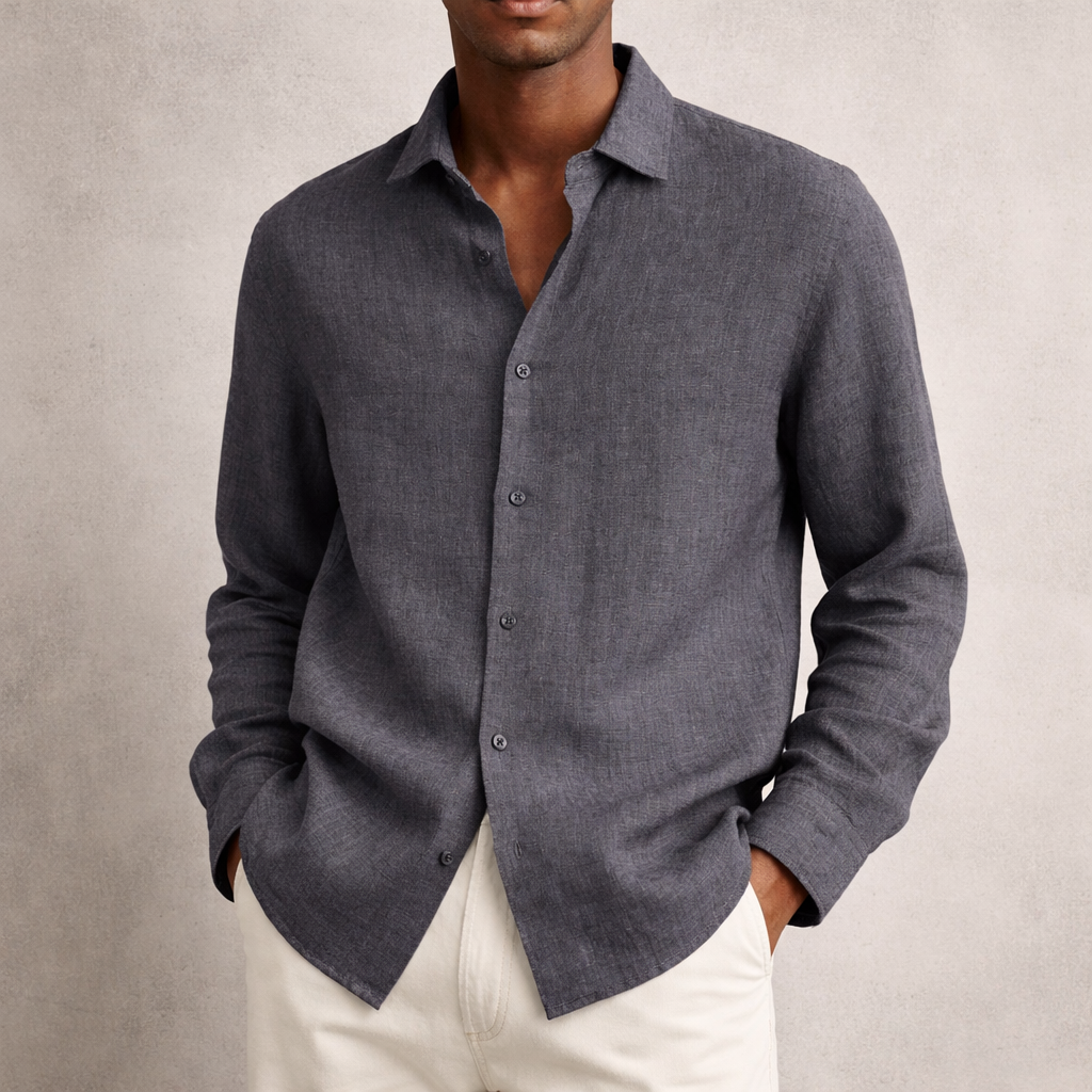 Men’s Linen Long sleeve Shirt | Breathable, lightweight