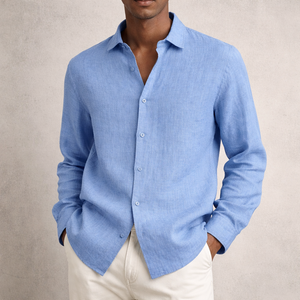Men’s Linen Long sleeve Shirt | Breathable, lightweight