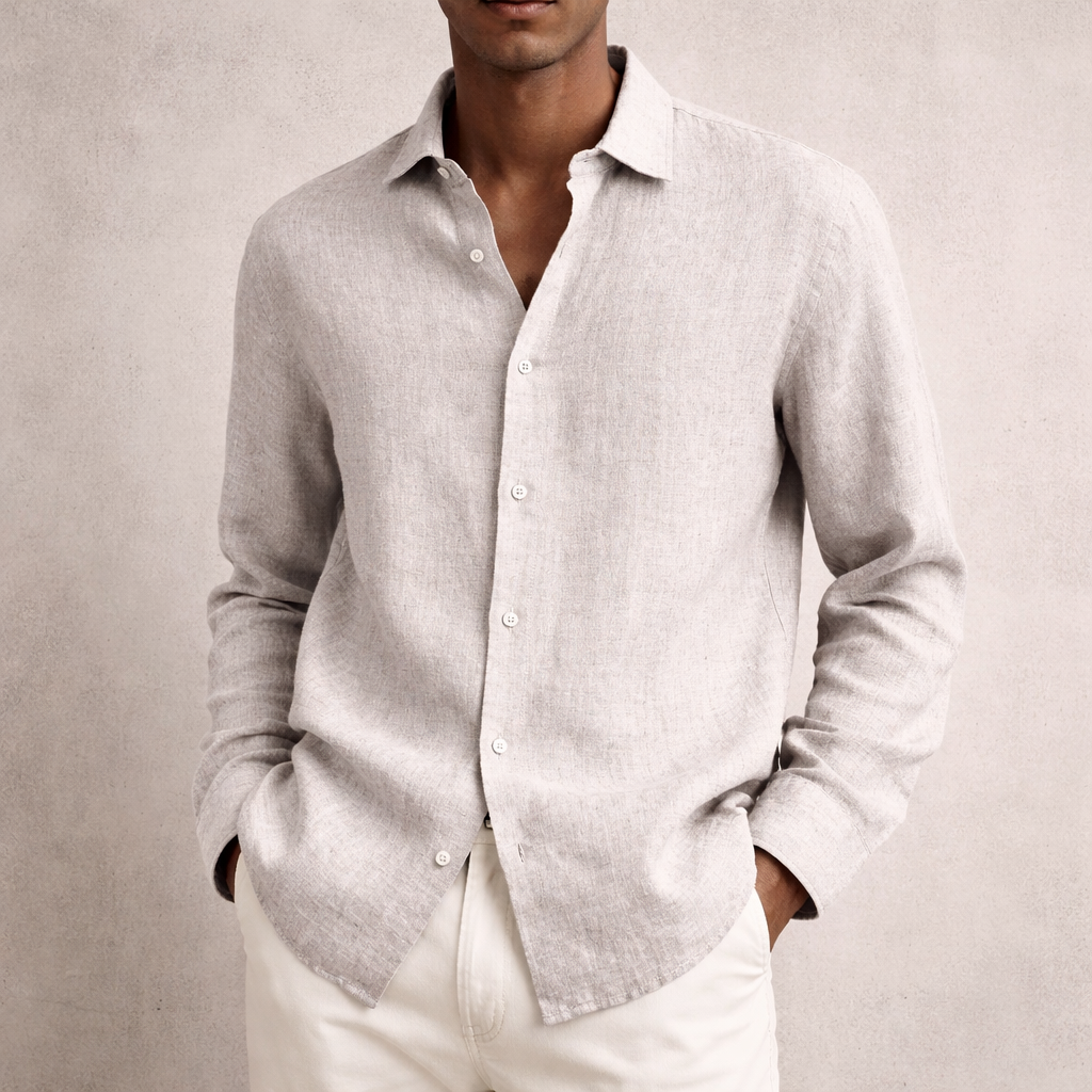 Men’s Linen Long sleeve Shirt | Breathable, lightweight