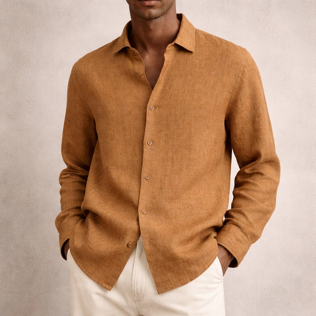 Men’s Linen Long sleeve Shirt | Breathable, lightweight