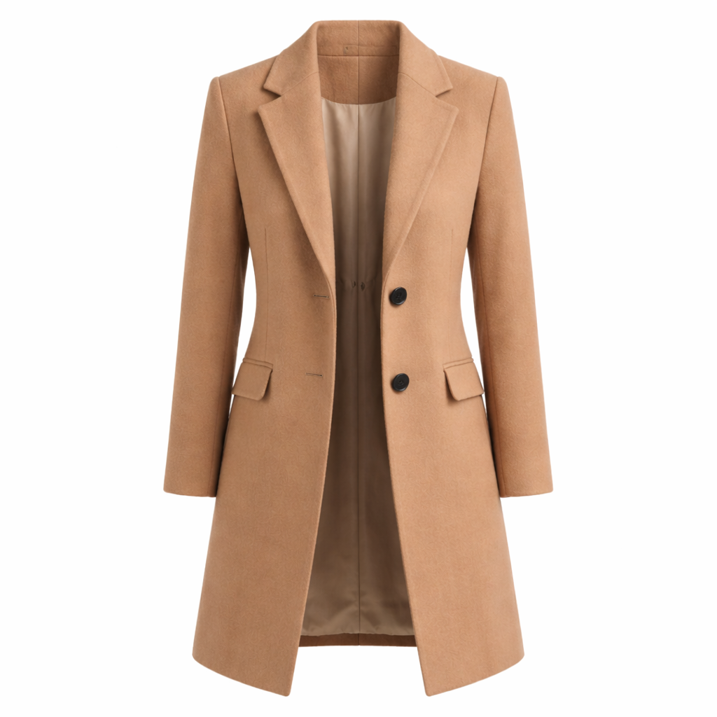 Women’s Longline Wool Coat | Warm Tailored Outerwear