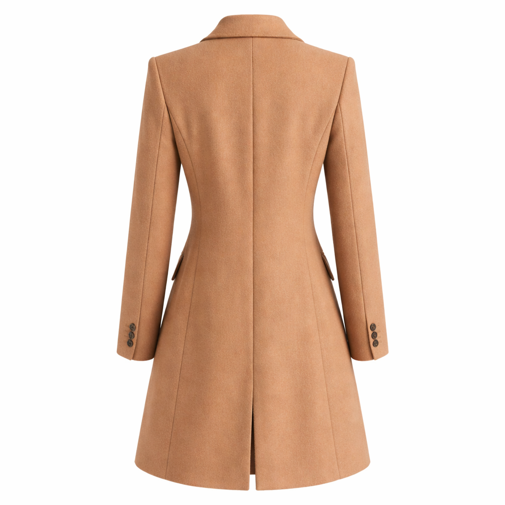 Women’s Longline Wool Coat | Warm Tailored Outerwear