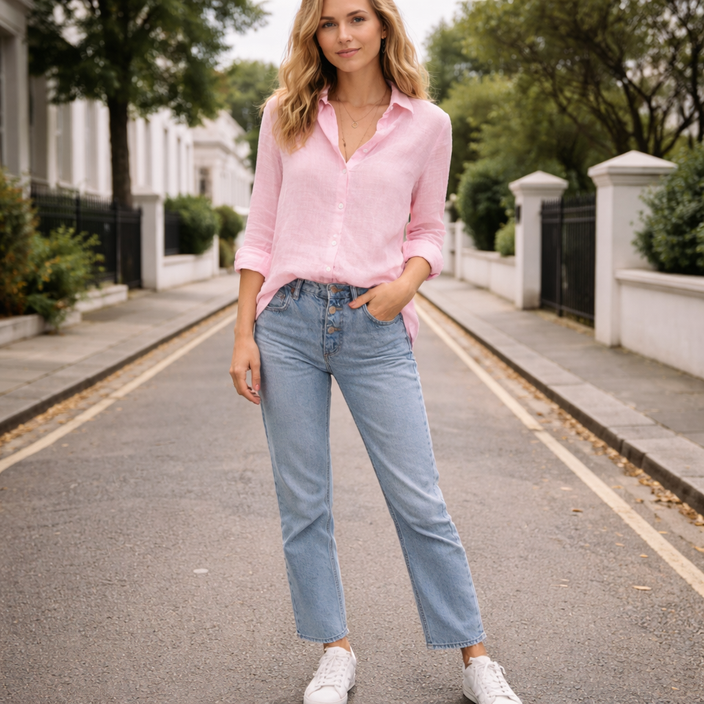 Women's Linen Blouse | Breathable Top | Relaxed Fit
