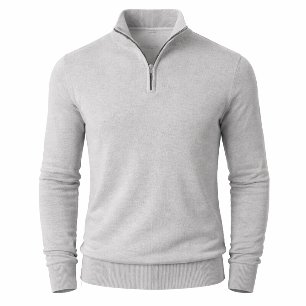 Men's Sweater | Half Zip -Classic Style Top