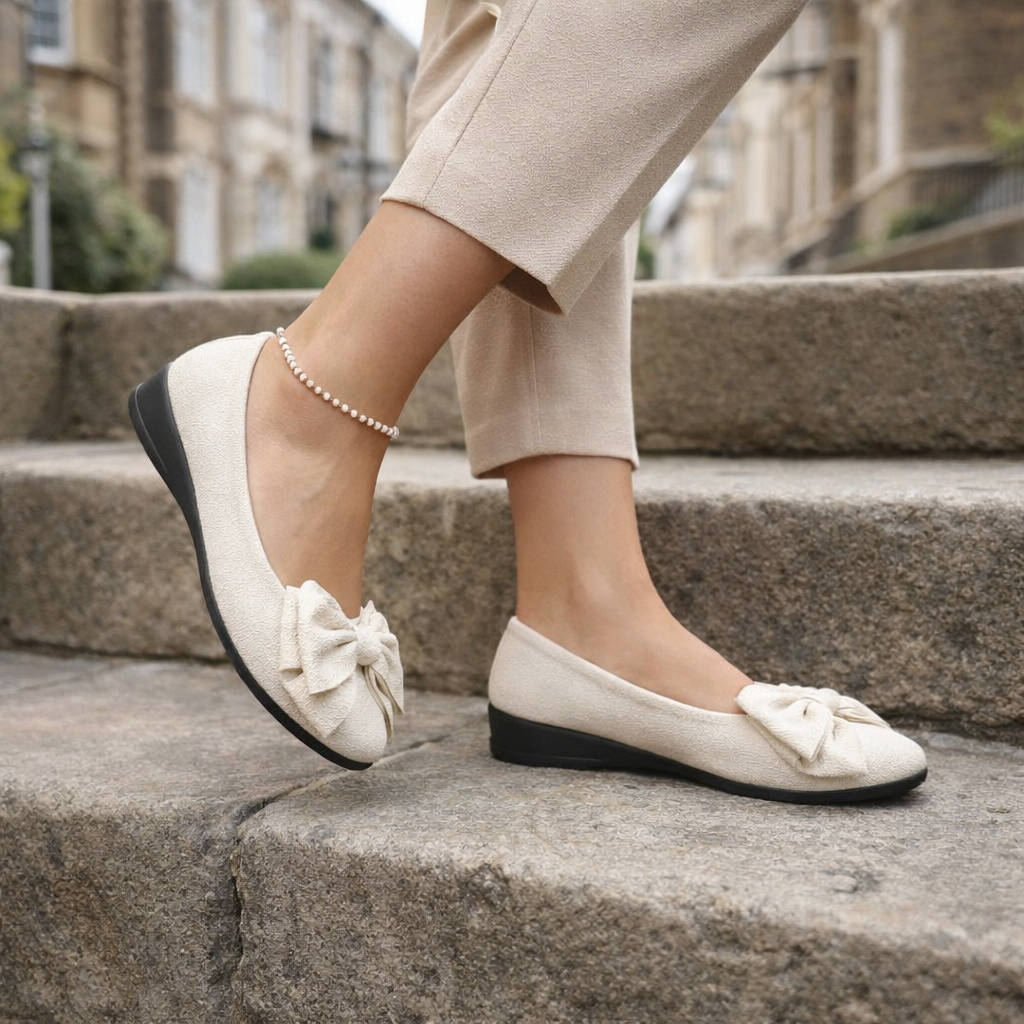 Women’s Ballet Flats | Slip-on, bow | Elegant style
